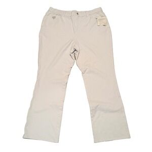 Quacker Factory DreamJeannes Pants Womens XL Light Blue Rhinestone Heart New